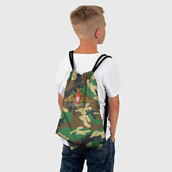 Рюкзак-мешок Камуфляж Войска связи, цвет: 3D-принт — фото 2