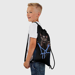 Рюкзак-мешок Грозовой кошакгромовержец, цвет: 3D-принт — фото 2