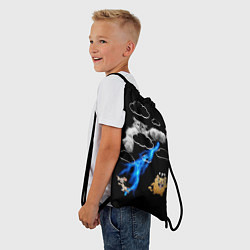 Рюкзак-мешок Грозовой, кошак кара, цвет: 3D-принт — фото 2