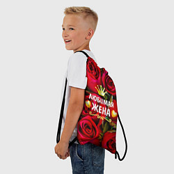 Рюкзак-мешок Любимая Жена, цвет: 3D-принт — фото 2