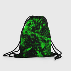 Рюкзак-мешок Зелёная краска, цвет: 3D-принт