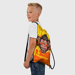Рюкзак-мешок Summertime обезьяна, цвет: 3D-принт — фото 2
