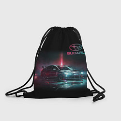 Рюкзак-мешок SUBARUСпина, цвет: 3D-принт