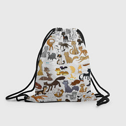 Рюкзак-мешок Котоколлаж 01, цвет: 3D-принт