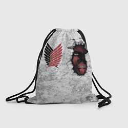 Рюкзак-мешок АТАКА ТИТАНОВ, цвет: 3D-принт