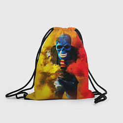 Рюкзак-мешок Череп в дыму, цвет: 3D-принт