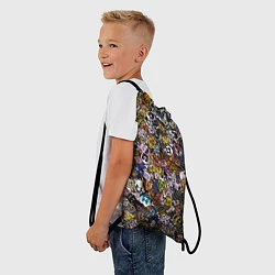 Рюкзак-мешок FNaF стикербомбинг, цвет: 3D-принт — фото 2