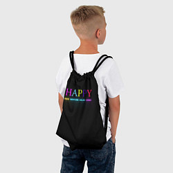 Рюкзак-мешок HAPPY, цвет: 3D-принт — фото 2