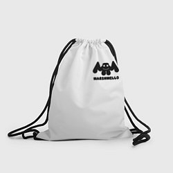 Рюкзак-мешок Marshmello Спина, цвет: 3D-принт