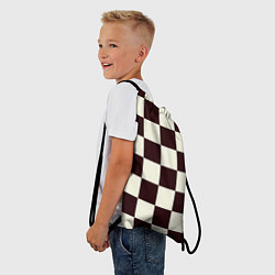 Рюкзак-мешок Шахматка, цвет: 3D-принт — фото 2