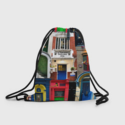 Рюкзак-мешок London doors цифровой коллаж, цвет: 3D-принт