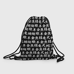 Рюкзак-мешок ИЕРОГЛИФЫ, цвет: 3D-принт