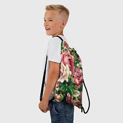 Рюкзак-мешок ЦВЕТЫ, цвет: 3D-принт — фото 2