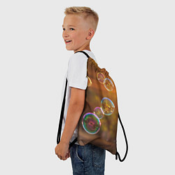 Рюкзак-мешок Мыльные пузыри, цвет: 3D-принт — фото 2