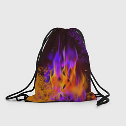 Рюкзак-мешок ОГОНЬ NEON, цвет: 3D-принт