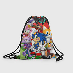 Рюкзак-мешок Sonic ПЕРСОНАЖИ, цвет: 3D-принт