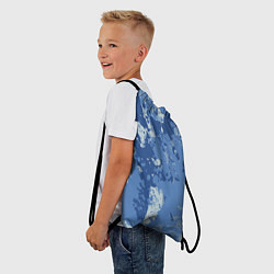 Рюкзак-мешок КАМУФЛЯЖ BLUE, цвет: 3D-принт — фото 2