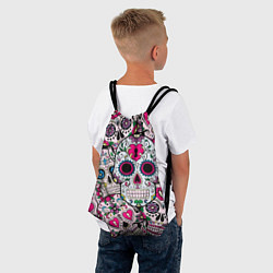 Рюкзак-мешок Весёлые черепа, цвет: 3D-принт — фото 2