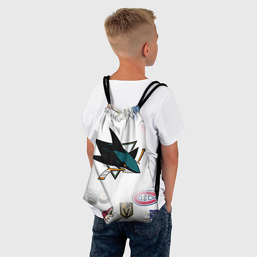 Мешок для обуви San Jose Sharks NHL teams pattern / 3D-принт – фото 4