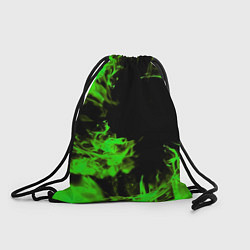 Рюкзак-мешок ЗЕЛЁНЫЙ ОГОНЬ, цвет: 3D-принт