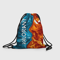Рюкзак-мешок Valorant Огонь и вода, цвет: 3D-принт