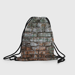 Рюкзак-мешок Кирпичная стена потеки краска, цвет: 3D-принт