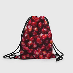 Рюкзак-мешок Много ягод граната ярко сочно, цвет: 3D-принт