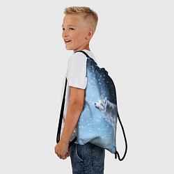 Рюкзак-мешок ВОЛК ЗИМА D, цвет: 3D-принт — фото 2