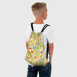 Рюкзак-мешок Летний Орнамент, цвет: 3D-принт — фото 2