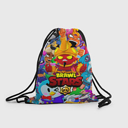 Рюкзак-мешок BRAWL STARS EVIL GENE ДЖИН, цвет: 3D-принт