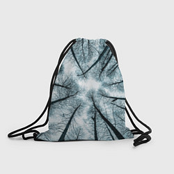 Рюкзак-мешок Деревья вид снизу мрачный, цвет: 3D-принт