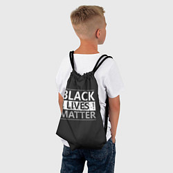 Рюкзак-мешок Black lives matter Z, цвет: 3D-принт — фото 2