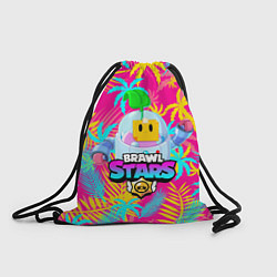 Рюкзак-мешок BRAWL STARS SPROUT TROPICAL, цвет: 3D-принт
