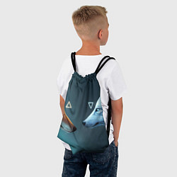 Рюкзак-мешок ЛИСА И ВОЛК D, цвет: 3D-принт — фото 2