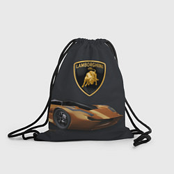 Рюкзак-мешок Lamborghini- motorsport, цвет: 3D-принт