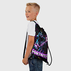 Рюкзак-мешок Fortnite Молнии, цвет: 3D-принт — фото 2