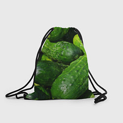 Рюкзак-мешок Огурцы, цвет: 3D-принт