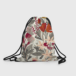Рюкзак-мешок Полевые цветы, цвет: 3D-принт
