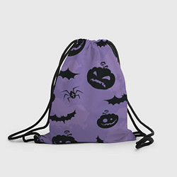 Рюкзак-мешок Фиолетовый хэллоуин, цвет: 3D-принт