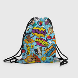 Рюкзак-мешок Pop art comics, цвет: 3D-принт