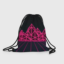 Рюкзак-мешок Неоновые Горы, цвет: 3D-принт