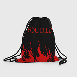 Рюкзак-мешок YOU DIED, цвет: 3D-принт