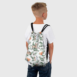 Рюкзак-мешок Лесные животные, цвет: 3D-принт — фото 2
