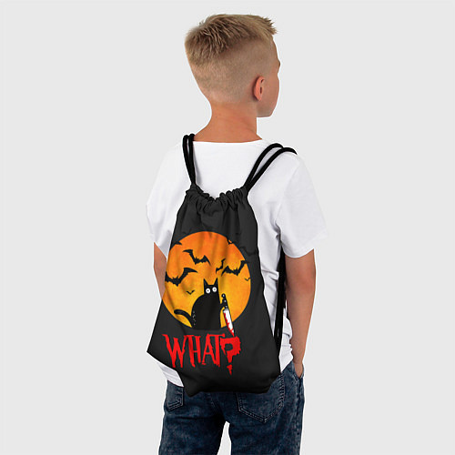 Мешок для обуви What Cat Halloween / 3D-принт – фото 4