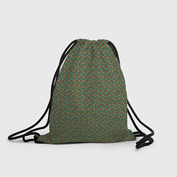 Рюкзак-мешок Зеленые круги, цвет: 3D-принт