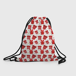 Рюкзак-мешок Подарки, цвет: 3D-принт