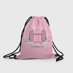 Мешок для обуви Лондон London Tower bridge