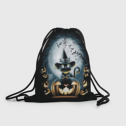 Рюкзак-мешок Хэллоуин Кот, цвет: 3D-принт