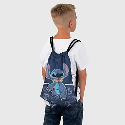 Рюкзак-мешок Стич, цвет: 3D-принт — фото 2