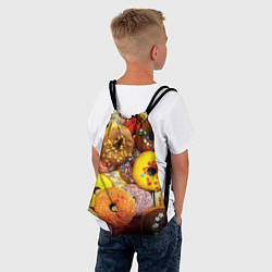 Рюкзак-мешок Сладкие пончики, цвет: 3D-принт — фото 2